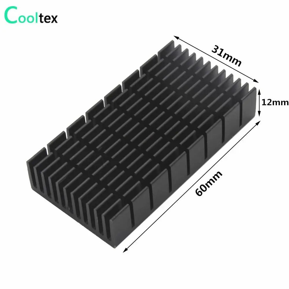 Aluminum Heatsink Radiator Heat sink for Electronic RAM Chip LED SSD Cooling With Thermal Conductive Tape
