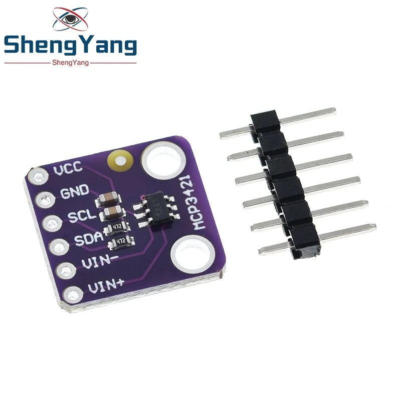 TZT MCP3421 I2C SOT23-6 delta-sigma Evaluation Module Board For PICkit Serial Analyzer Module GY-MCP3421