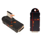 Micro USB data adapter male female USB connector, female male 5-pin Micro USB connector, left and right corners, 90 degrees