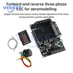 DC 6-80V BLDC Three Phase DC Brushless Motor Controller PWM High Power 1600W 20A Hall Motor Control Driver Board Motor Regulator