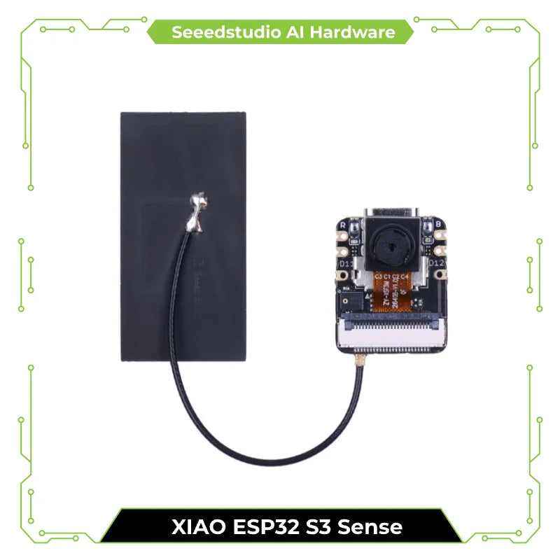 Seeed Studio XIAO ESP32 S3 Sense Seeeduino Xiao ESP32S3 Sense, OV3660 Camera Dev Board, 2.4GHz Wi-Fi, BLE, Microphone, for Ardui