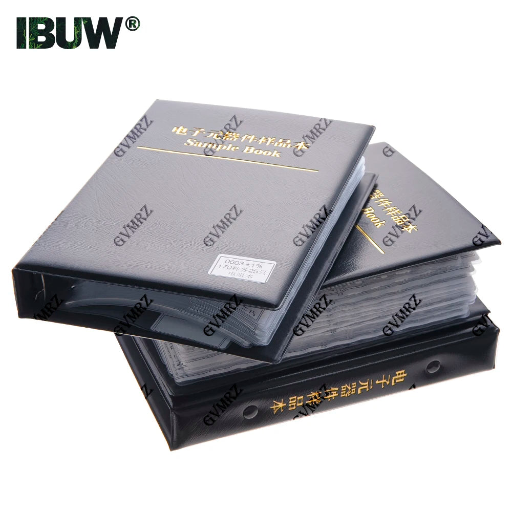 Resistor Kit SMD Book  Resistor Assortment Kit 0201 0402 0603 0805 1206 1% FR-07 170 Values 0R-10M Smd DIY Sample Book