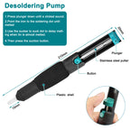 Toolour Solder Sucker Desoldering Vacuum Pump Solder Removal Tool Soldering Iron Auxiliary Tool Welding Accessories