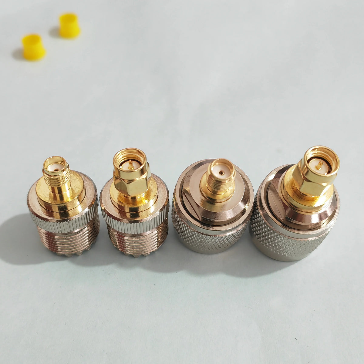 SMA to UHF PL259 SO239 RF Coaxial Adapter Converter Kit 50 Ohm Low Loss Connector for Amateur Radio WiFi/Antenna/Signal Booster