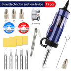 LUXIANZI 40W Desoldering Machine 2IN1 Electric Soldering Iron Suction Tin Sucker Vacuum Gun Hand Welding Tool Desoldering Pump