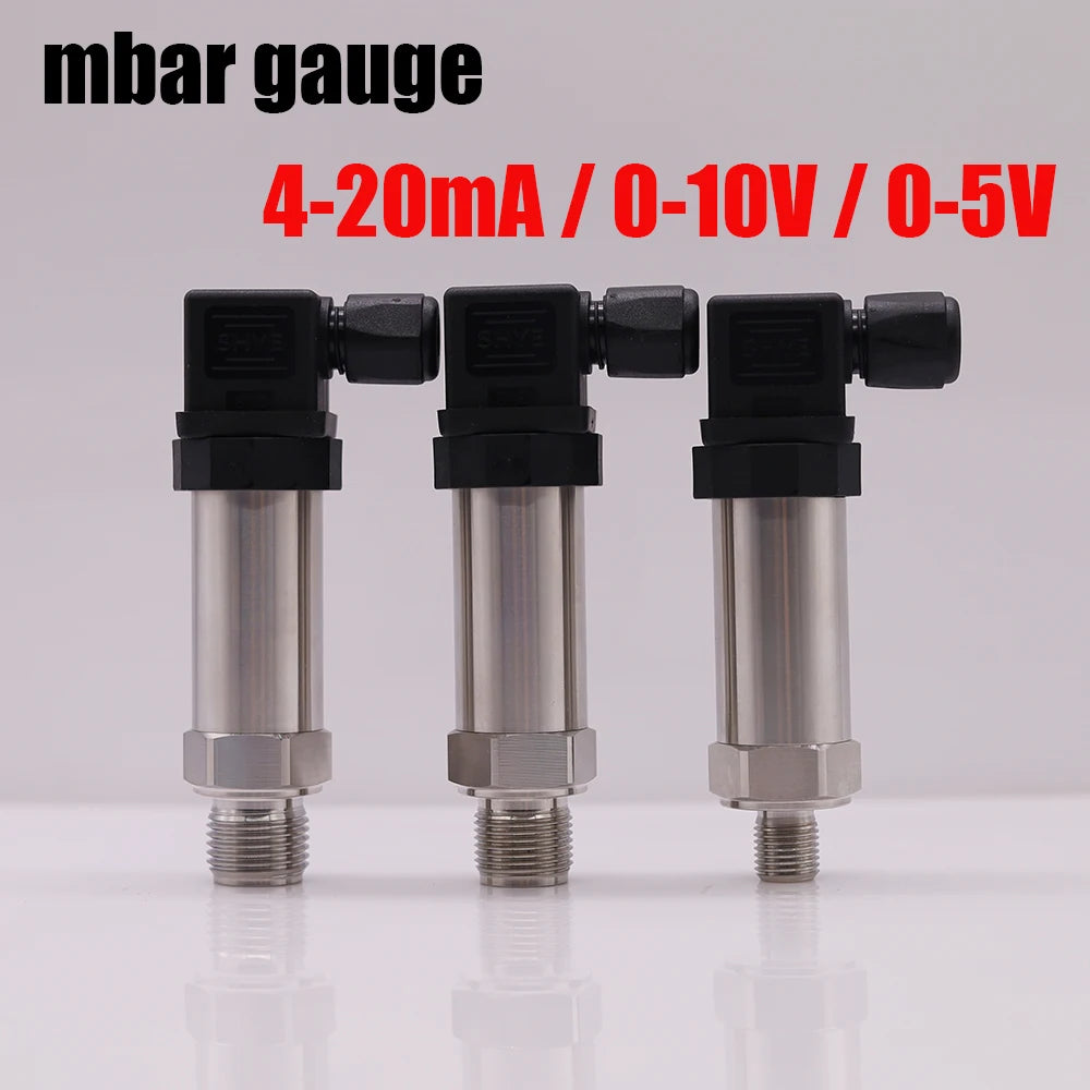 0-50mbar  0-60mbar 100mbar 500mbar 1000mbar pressure sensor 4-20mA 0-10V 0-5V mbar pressure transmitter