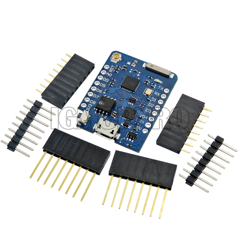 CH340G CH340 ESP8266 ESP-12 ESP-12F V2 USB WeMos D1 Mini PRO V3.0.0 WIFI Development Board NodeMCU Lua IOT Board 3.3V With Pins