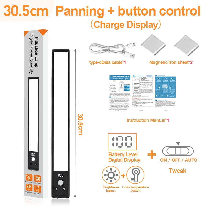 Night Light Motion Sensor LED Light Plug/Rechargeable Lamps Children'S Night Light Wireless Night Lamp for Bedside Table Bedroom