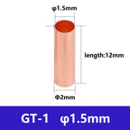 Copper Connecting Pipe GT Small Copper Tube Cable Intermediate Joint Cold Pressed Wire Crimping Terminal Quick Docking Connector