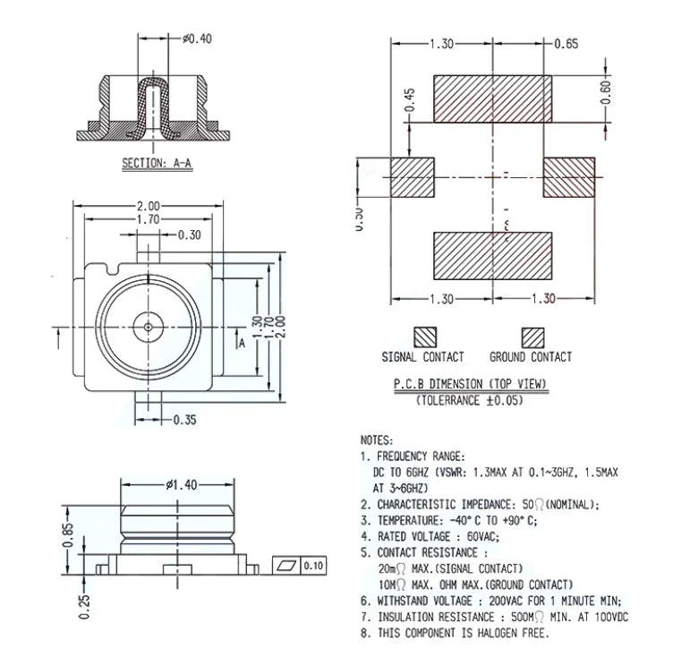 10Pcs/lot 1/3/4/5 Generation Antenna Seat U.FL-R-SMT RF Coaxial Contor SMD SMT Solder PCB Antenna Socket Jack