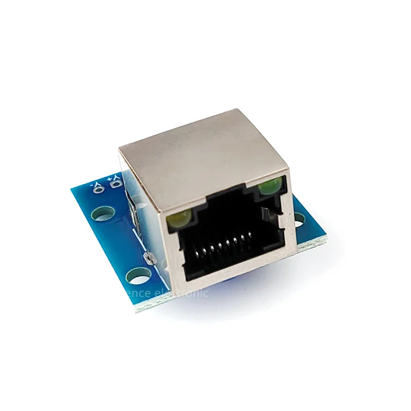 RJ45 Network Port Test Board with LED Indicator Horizontal 8P Female Socket Adapter Circuit Board for Network Troubleshooting