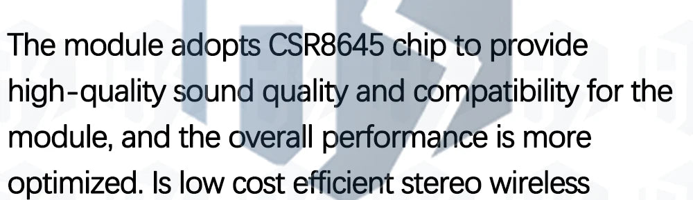CSR8645 Bluetooth 4.0 Audio Module - APTX Lossless Compression with Ultra-Low Power Consumption for Hi-Fi Speaker Amplifiers