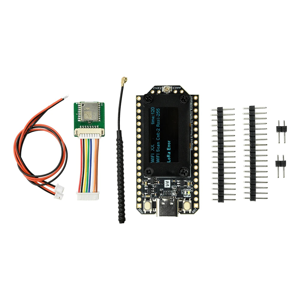 WiFi LoRa 32 V4 ESP32 Bluetooth WiFi Development Board, 0.96-inch Digital Display ESP32-S3R2 Low-Power IoT Development Board