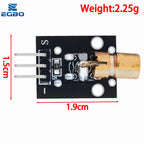 EGBO KY-008 650nm Laser Transmitter Module with Laser Sensor Module Non-Modulator Tube Laser Receiver Module Kit
