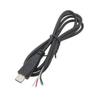 1/3Pcs 0.3M 1M 2M USB Type C Male Female Power Supply Cable Charge Connector Welding 2Pin 4Pin Wire Extension Adapter DIY Repair