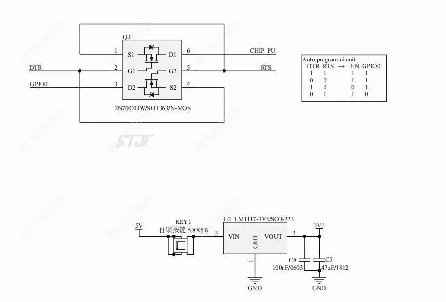 ESP8266 ESP-WROOM-32 ESP32-WROVER Development Board Test Programmer Socket Downloader for ESP-01 ESP-12F ESP-07S ESP-12S ESP32