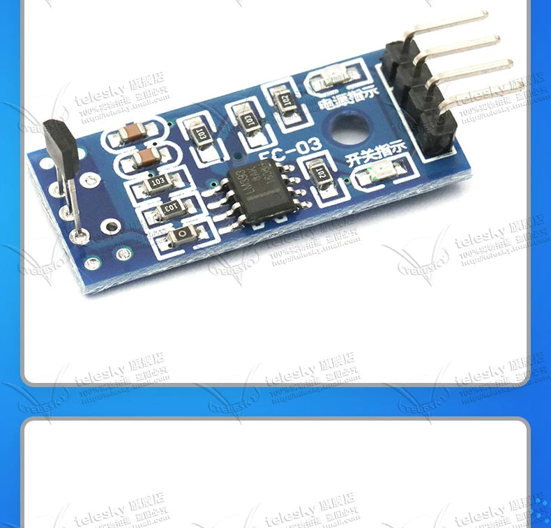 1PCS LM393 3144 Hall Sensor Module Hall Effect Sensor for Speed Measurement Counter Hall Effect Position Sensor