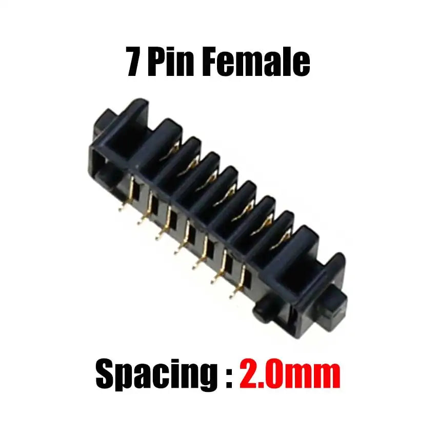 Cltgxdd 10pcs Blade Battery Connector 2.0mm 2.5mm Pitch 4 5 6 7 8 9 10 Pin Plug Male Female Socket PCB Solder Header Receptacle