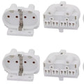 4pcs 2G11 UV Light Base PL H Tube Lamp Holder 2A 500V Fluorescent Lamp Socket Converter T110 Desktop Led Lighting Accessories