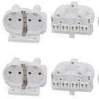 4pcs 2G11 UV Light Base PL H Tube Lamp Holder 2A 500V Fluorescent Lamp Socket Converter T110 Desktop Led Lighting Accessories