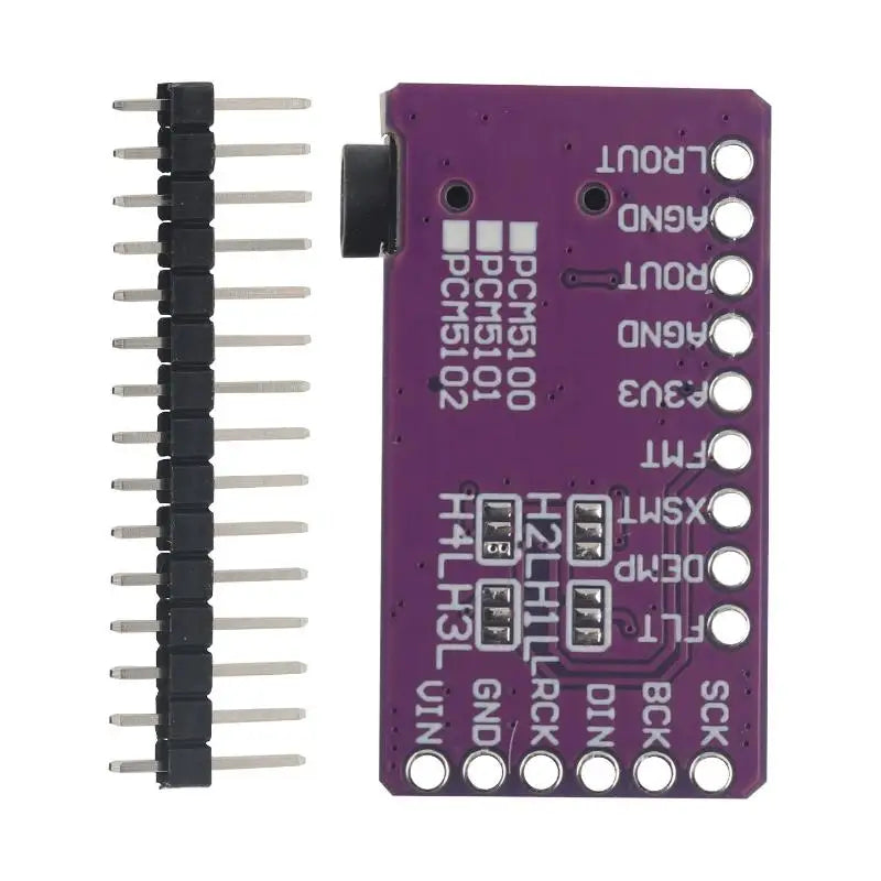 1Set PCM5102 Interface I2S DAC Decoder Player Module For Raspberry Pi PHAT Format Board Digital Audio Board