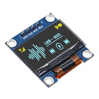 0.96 Inch Blue/White IIC OLED Display - 128x64 Pixels Arduino/RPi/ESP32 Compatible Low Power Compact for DIY & Embedded Projects