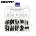 85PCS/Set Integrated Circuit DIP IC JRC4558 LM358 LM386 LM324 LM393 LM339 NE5532 UA741 Electronic Components TDA2030 TDA2822 Kit