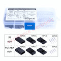 20sets Servo Extension JR/Futaba Connector Male/Female Plug with 2.54 Terminal for RC Robot Airplane Car Servo ESC