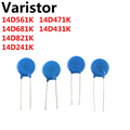 50PCS varistor 14D561K 14D681K 14D821K 14D241K 14D471K 14D431K