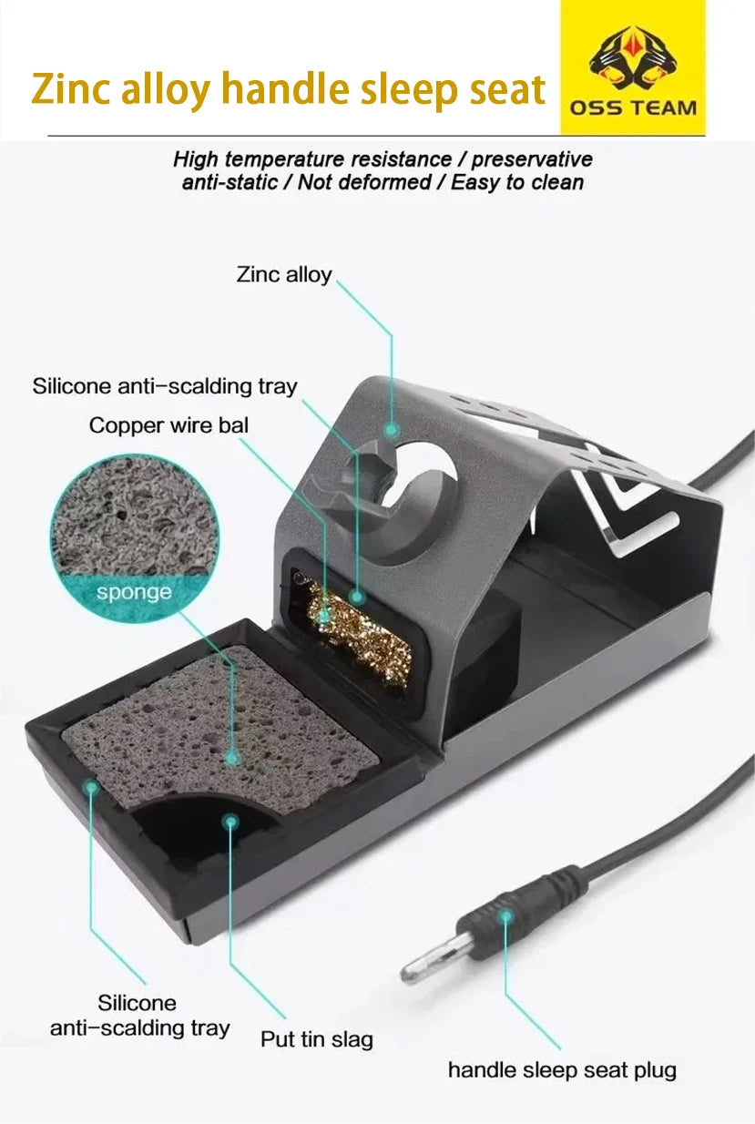 OSS T12-D PLUS Soldering Station Temperature Control Fast Heat For Motherboard Repair With T12 Tips Soldering Iron Welding Tool