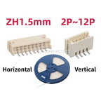 50pcs SH1.0mm/MX1.25mm/ZH1.5mm/PH2.0mm/XH2.54mm horizontal and vertical SMT SMT 2/3/4/5/6/7/8/9/10/11/12Pin