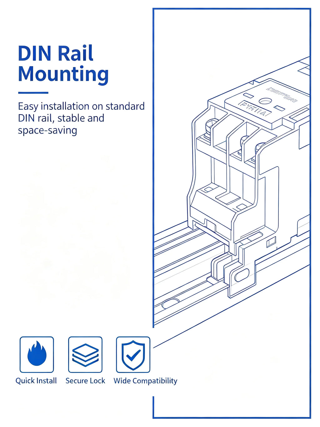 Power Electromagnetic Relay MY2N‑J MY4N‑J HH52P HH54P With PYF11A Socket Base DIN Rail Mount Coil DC12V DC24V AC220V Industrial