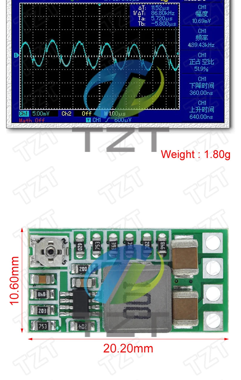 1/5PCS Mini DC-DC 12-24V To 5V 3A Step Down Power Supply Module Voltage Buck Converter Adjustable 97.5% 1.8V 2.5V 3.3V 5V 9V 12V