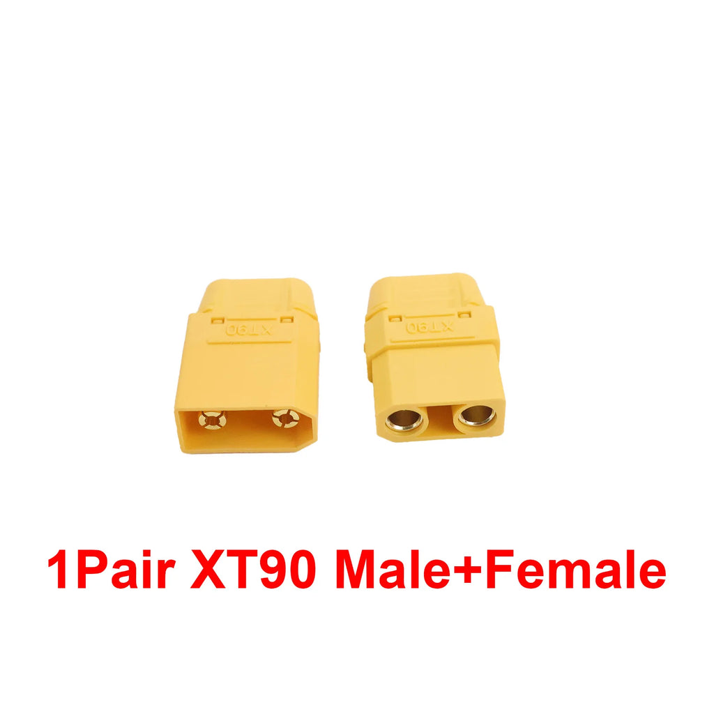 XT90 Plugs Male Female Connectors Copper Bullet Wire Connectors Welding Terminal Power Plugs for RC Lipo Battery Charge Adapter