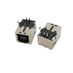 5Pcs B Type USB 2.0 Connector Female Socket Right Angle PCB Soldering Printer Interface Repair
