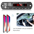 Bluetooth 5.0 MP3 WMA WAV Decoder Board DC 9V 12V Car Music Player USB Record FM Radio 3.5mm AUX for Speaker Handsfree Audio DIY