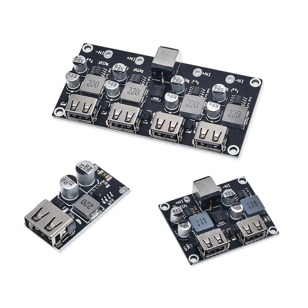 USB QC3.0 QC2.0 DC-DC Buck Converter Charging Step Down Module 6-32V 9V 12V 24V to Fast Quick Charger Circuit Board 3V 5V 12V