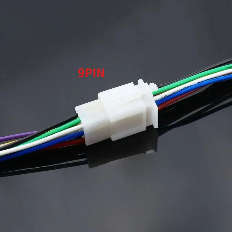 1set 2.8mm 2/3/4/6/9 pin Automotive Quick connection Electrical wire connector Male Female cable terminal plug Kits Motorcycle