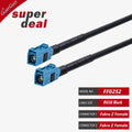 RF Coaxial RG58 Cable Fakra Cable Code C Z Male Plug to Fakra C Z Female Jack Wire Harness Fakra Jumper Auto Cable