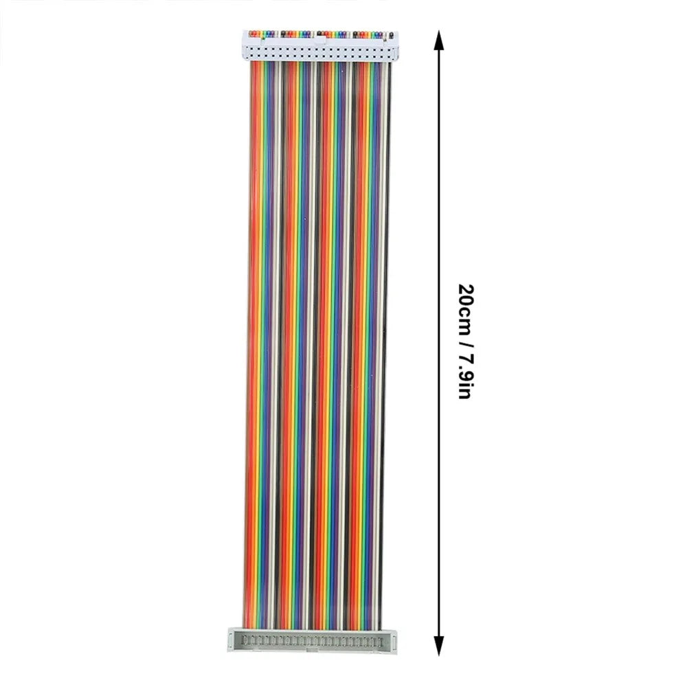 practical 40-Pin GPIO Cable Male to Female 20cm Jumper Ribbon Cables Extension Cable for Raspberry Pi