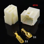 6.3MM 1/2/3/4/6/8/9/12/14/21 PIN Automotive Electrical Connector Cable Terminal Plug Kits Motorcycle For Ebike Car Terminal