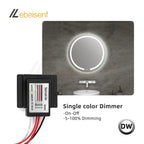 Bathroom Mirror Lamp Built-in Touch Sensor Switch DC 12V 24V 5A LED On/Off Dimmer Single Dual CCT Color Strip Light Controller
