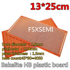 1pcs Bakelite Universal circuit test board HB plastic board 2.54MM PCB 5x7 7x9 9x15 10x15 10x22 12x18 13x25 15x18 18x30cm