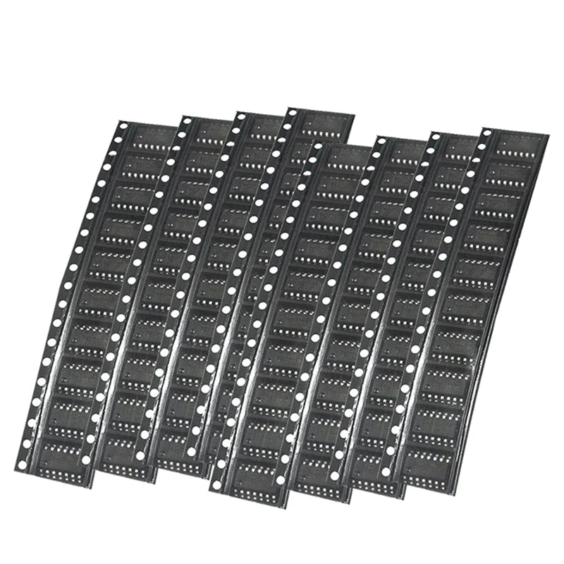 80PCS SMD 74HC New Logic IC Assortment KITs Contain74HC595D 74HC00D 74HC04D 74HC08D 74HC14D 74HC138D 74HC164D 74HC165D Chip Pack