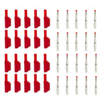 20PCS/ 4mm Male Retractable Sheath Stackable Banana Plug Shrouded Fully Insulated Safety Wire Solder Connector Black Red