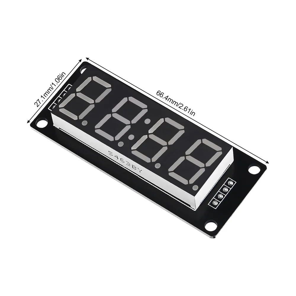 LED Display 0.56 inch 4-Digit 7 Segments Digital Tube Clock Module  TM1637 Double Dots LED Display Screen Board for Arduino