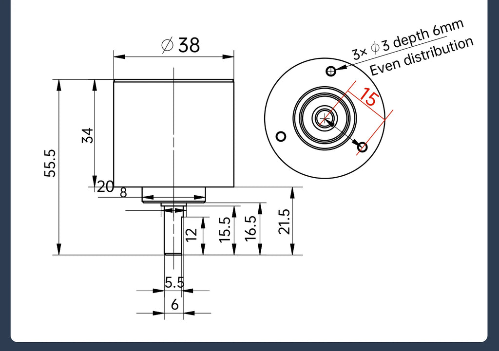 WitMotion JY-ME02 Rotary Absolute Encoder Digital High-Precision Angle Sensor 485 CAN Interface Power-Off Memory Angle Sensor