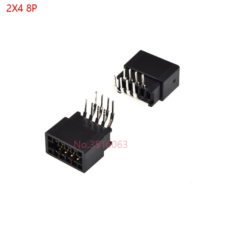 5pcs Right Angle Edge Card Connector Slot 2.54 mm Pitch 8/10/12/16/18/20/28/30/36/40/50/60/72/80/98 Pin PCB Gold Finger Socket