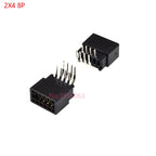 5pcs Right Angle Edge Card Connector Slot 2.54 mm Pitch 8/10/12/16/18/20/28/30/36/40/50/60/72/80/98 Pin PCB Gold Finger Socket