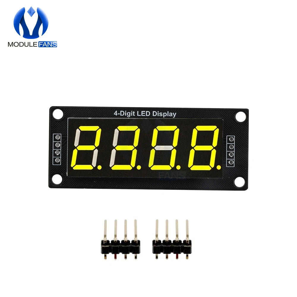 0.56 inch TM1637 LED Display Module 4 Digit LED Indicator for Arduino DIY Red Green Blue Yellow White